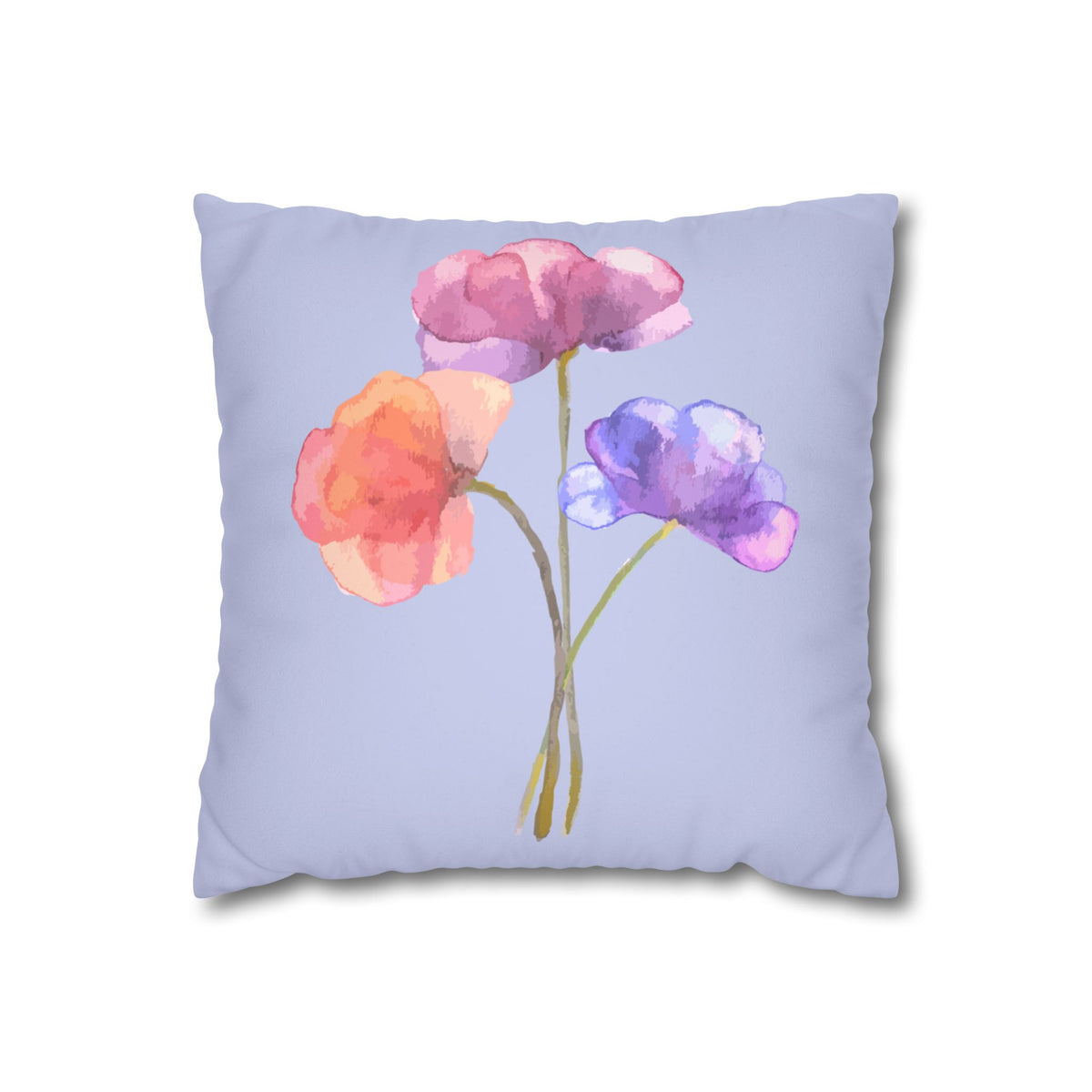 Faux Suede Square Pillowcase