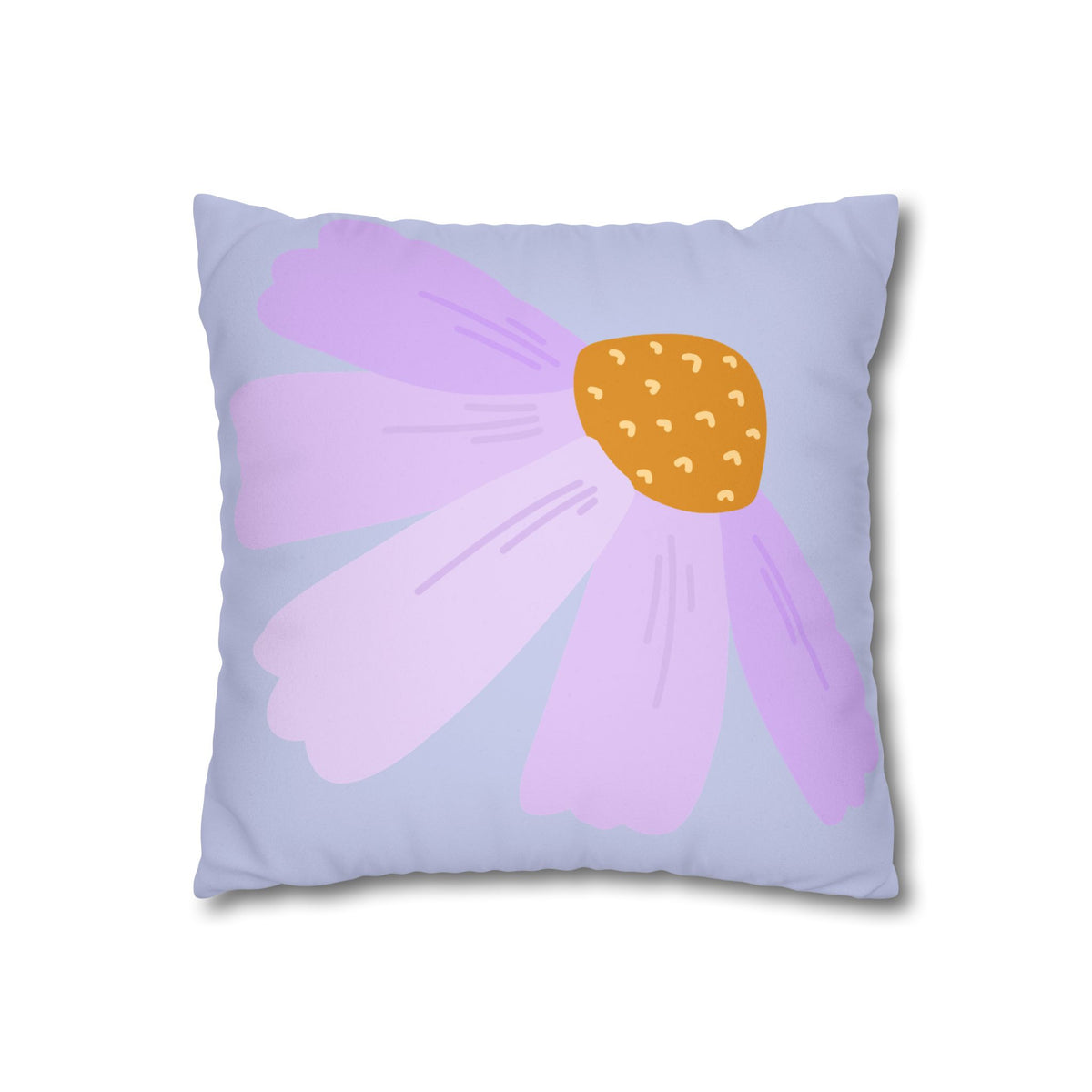 Faux Suede Square Pillowcase