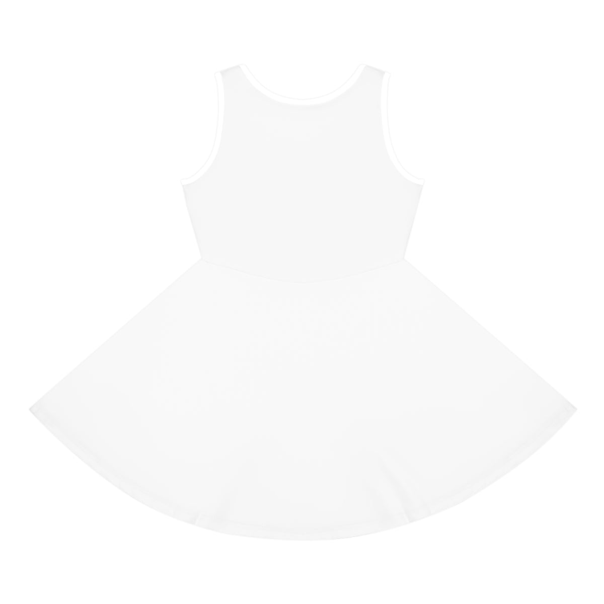 Sunflower Illustration Girls Sundress | Yellow Floral Tank Dress