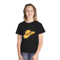 Straw Sun Hat Youth Tee | Summer Beach Graphic