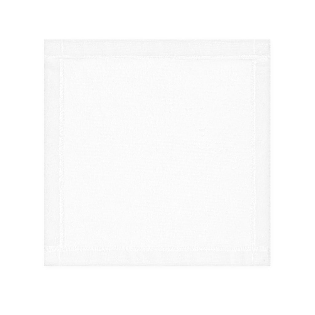 Pink Floral Frame Face Towel — Decorative Square Hand & Face Cloth
