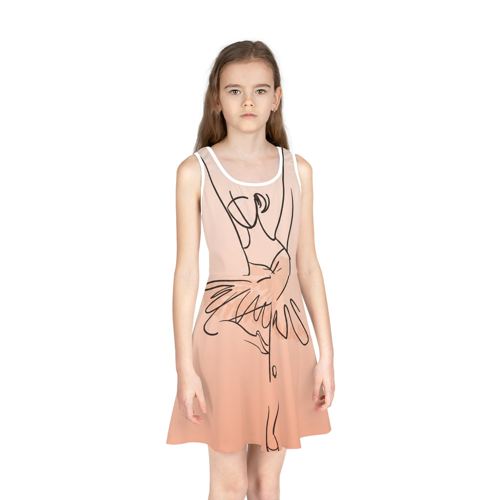 Girls' Sleeveless Sundress (AOP)