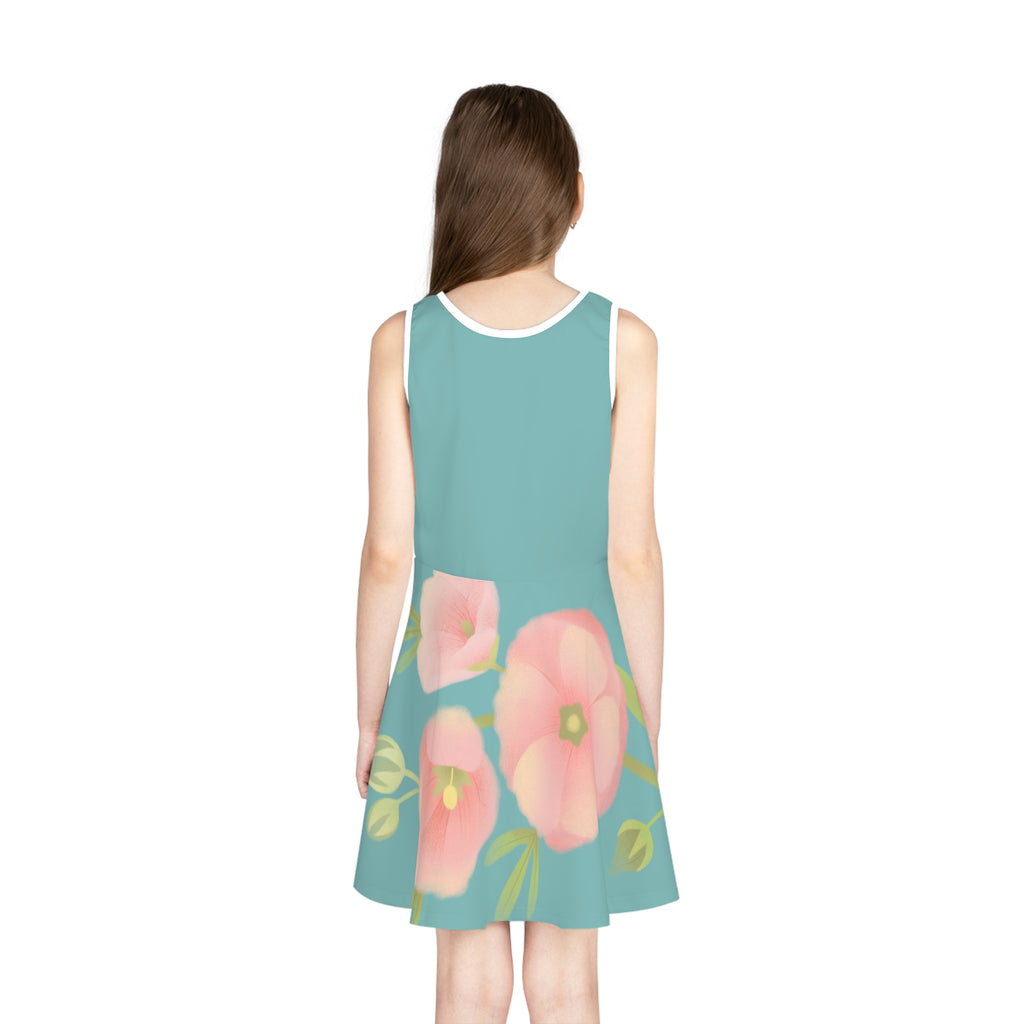 Girls' Sleeveless Sundress (AOP)