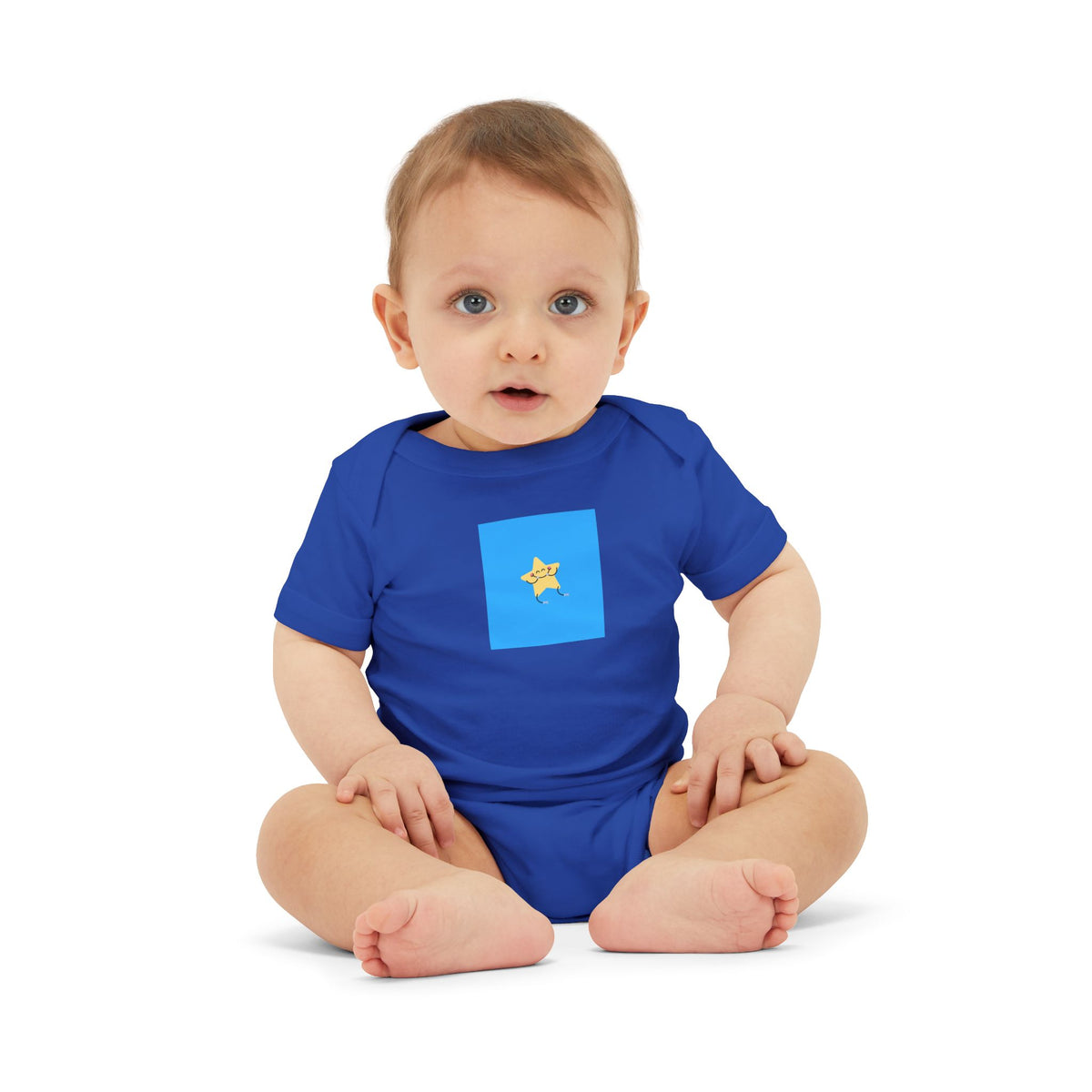 Blue Star Baby Onesie — Infant Jersey One-Piece