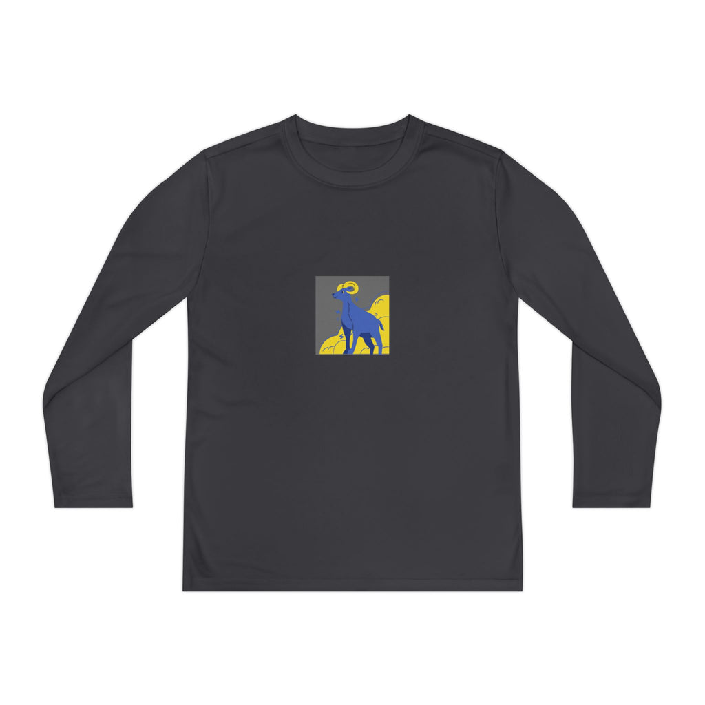 Blue Ram Silhouette Youth Long Sleeve