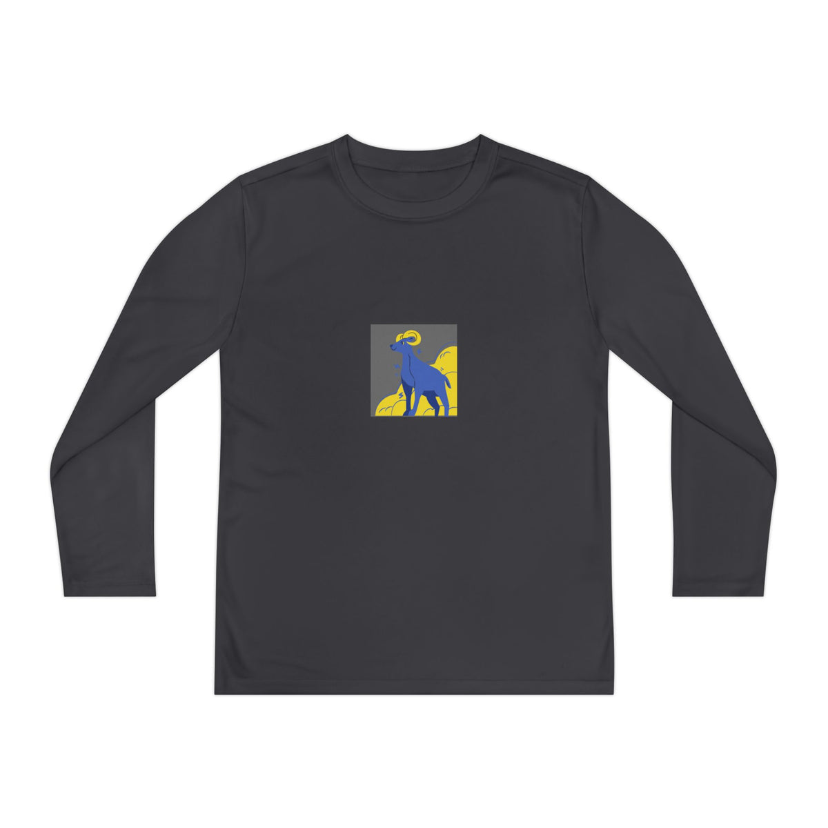 Blue Ram Silhouette Youth Long Sleeve