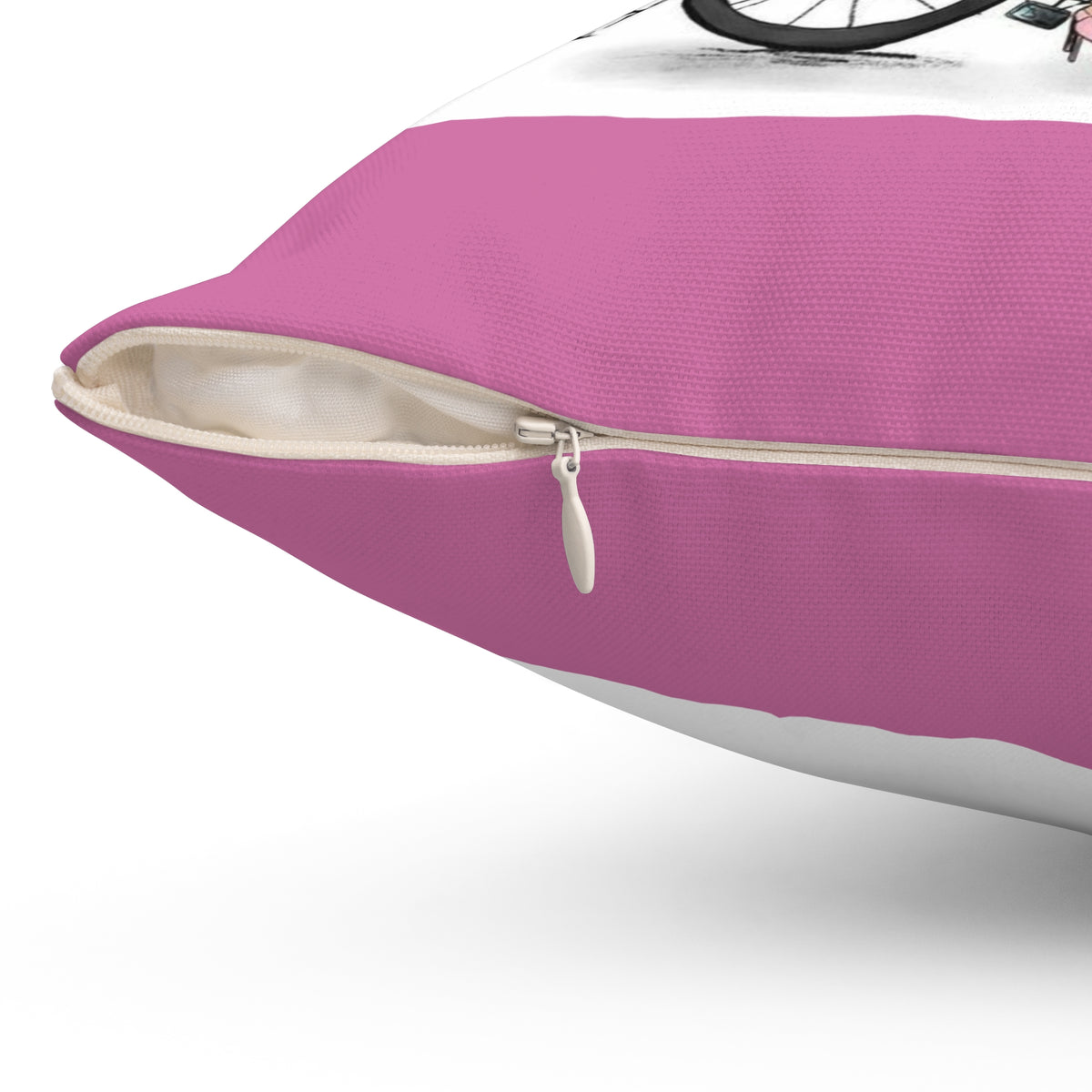 Spun Polyester Square Pillow