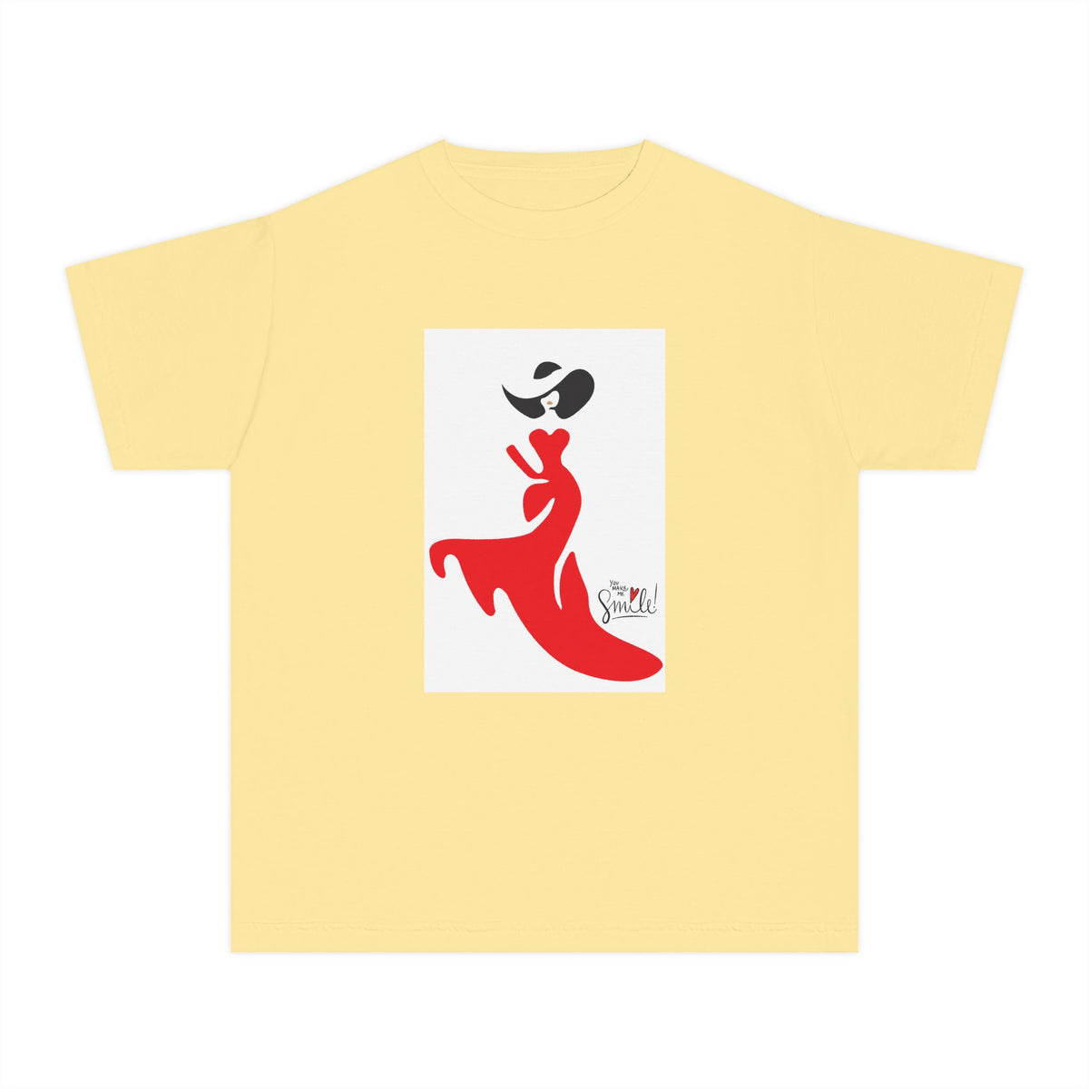 Youth Tee — Red Flamenco Dancer Graphic