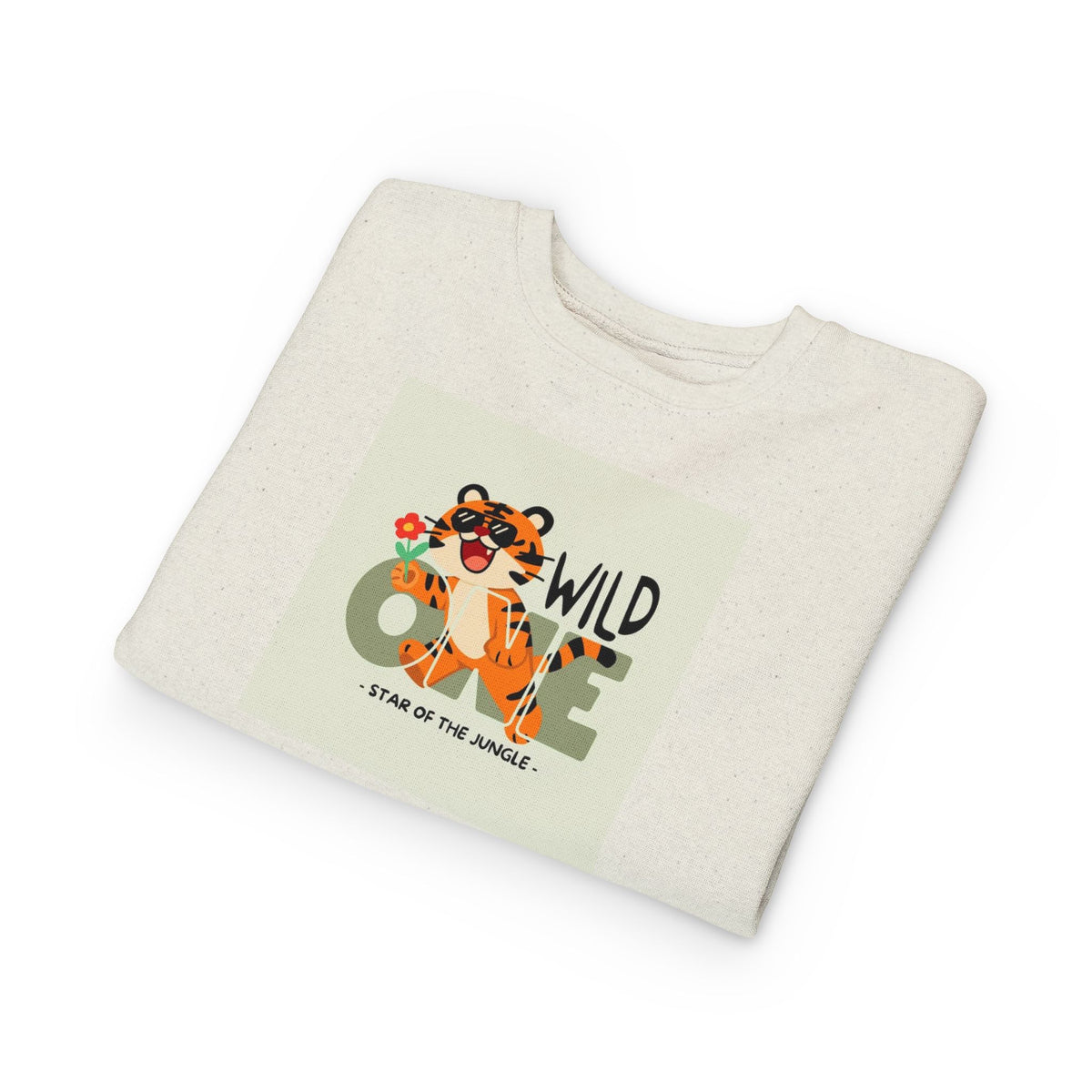 Wild One Tiger Toddler Sweatshirt — 'Wild One' First Birthday Shirt