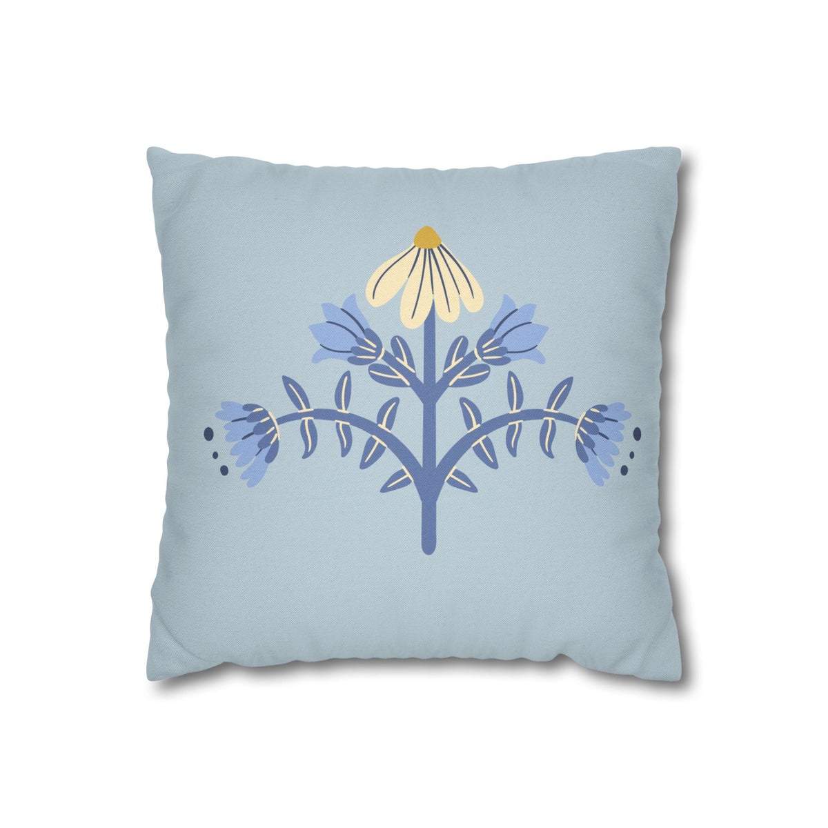 Spun Polyester Square Pillowcase