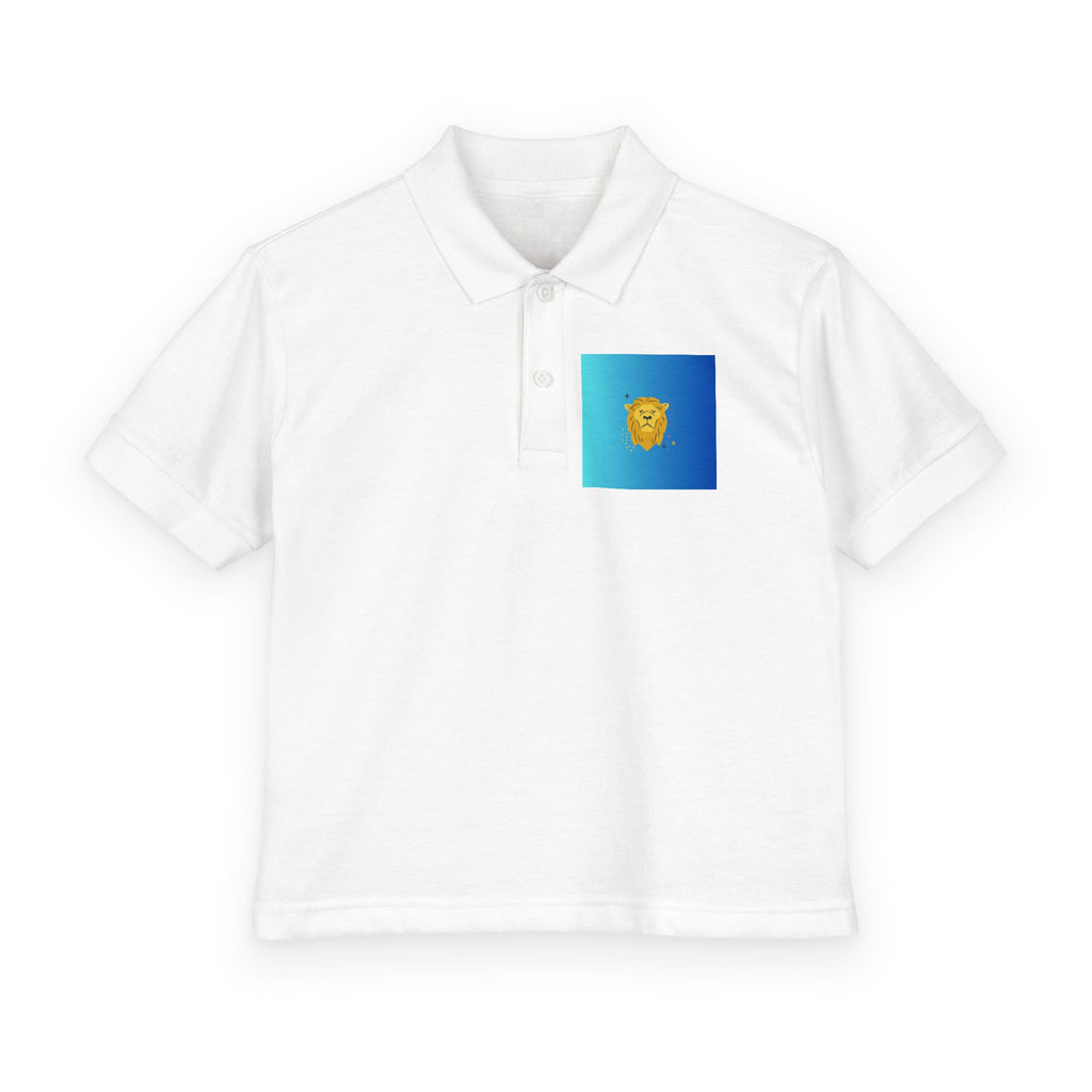 Blue Gradient Lion Crest Youth Polo