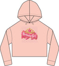 Women's Laguna Sueded Raw Edge Crop Hoodie Sweatshirt