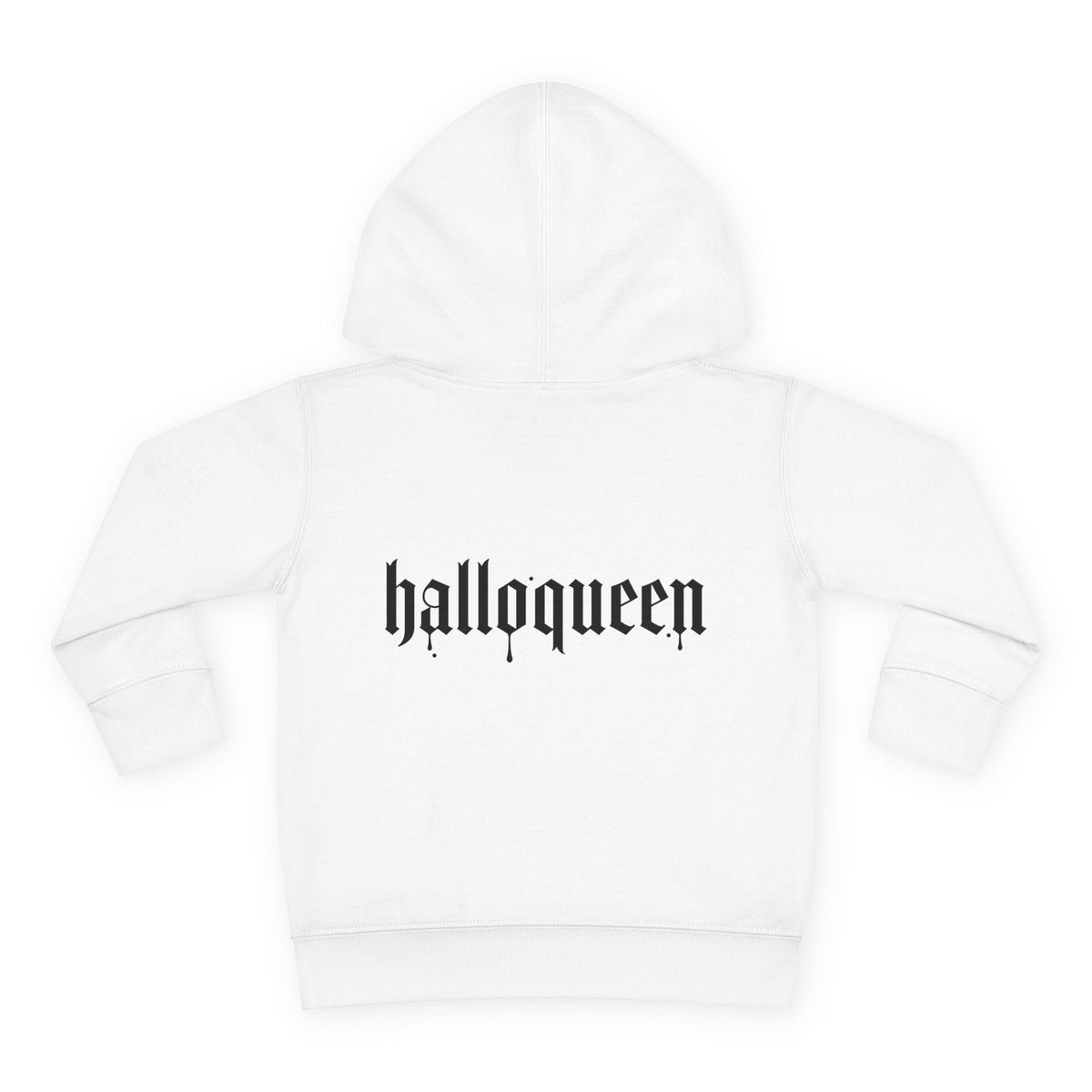 Toddler Halloween Hoodie - 'HalloQueen' Ghost Skateboard Pullover