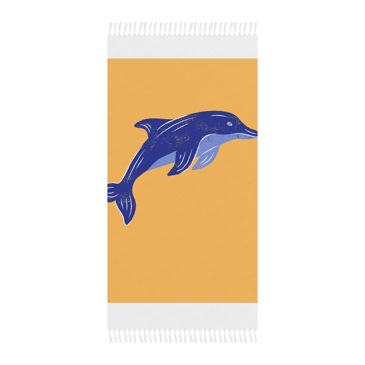 Boho Dolphin Beach Towel – Vintage Coastal Surf Throw