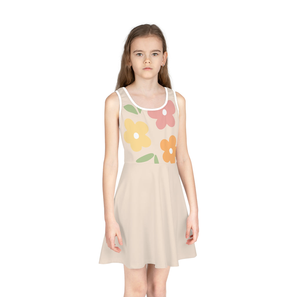 Girls' Sleeveless Sundress (AOP)